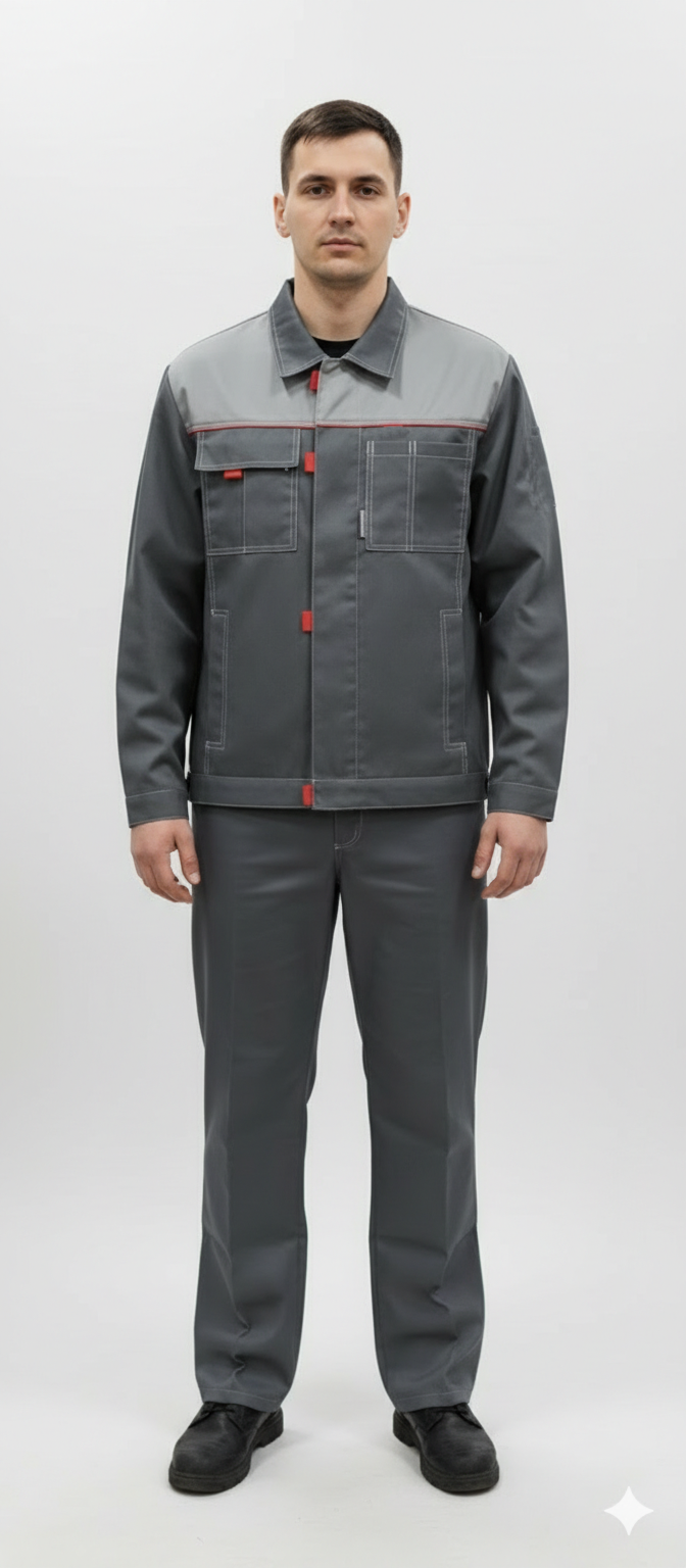 фото Костюм Фаворит-Альянс с брюками т.серый/серый