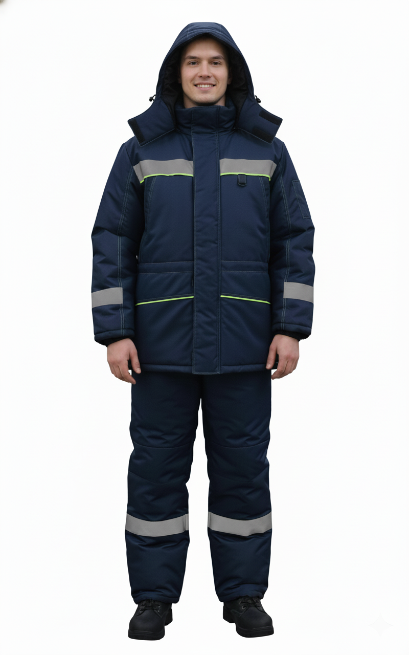 фото Костюм Специальный арт 2 утепленный синий мужской