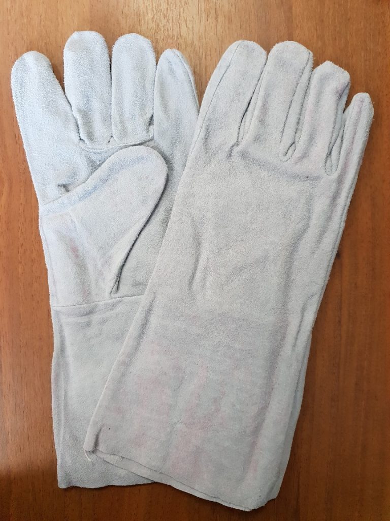 фото Краги спилковые без подкладки