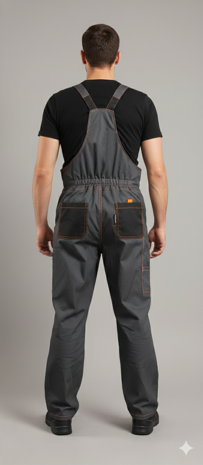 фото Полукомбинезон Патриот т.серый/черный 