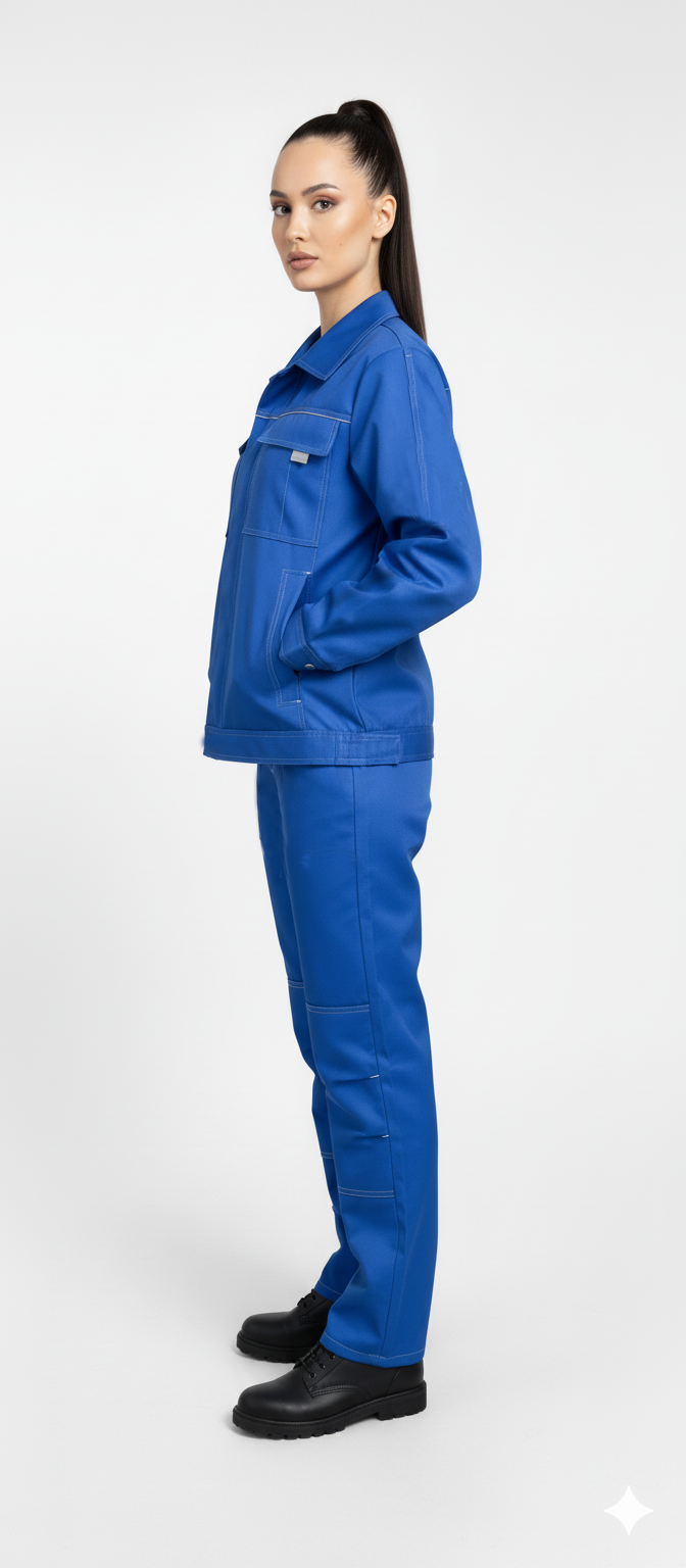 фото Костюм Лада женский куртка, брюки, васильковый 