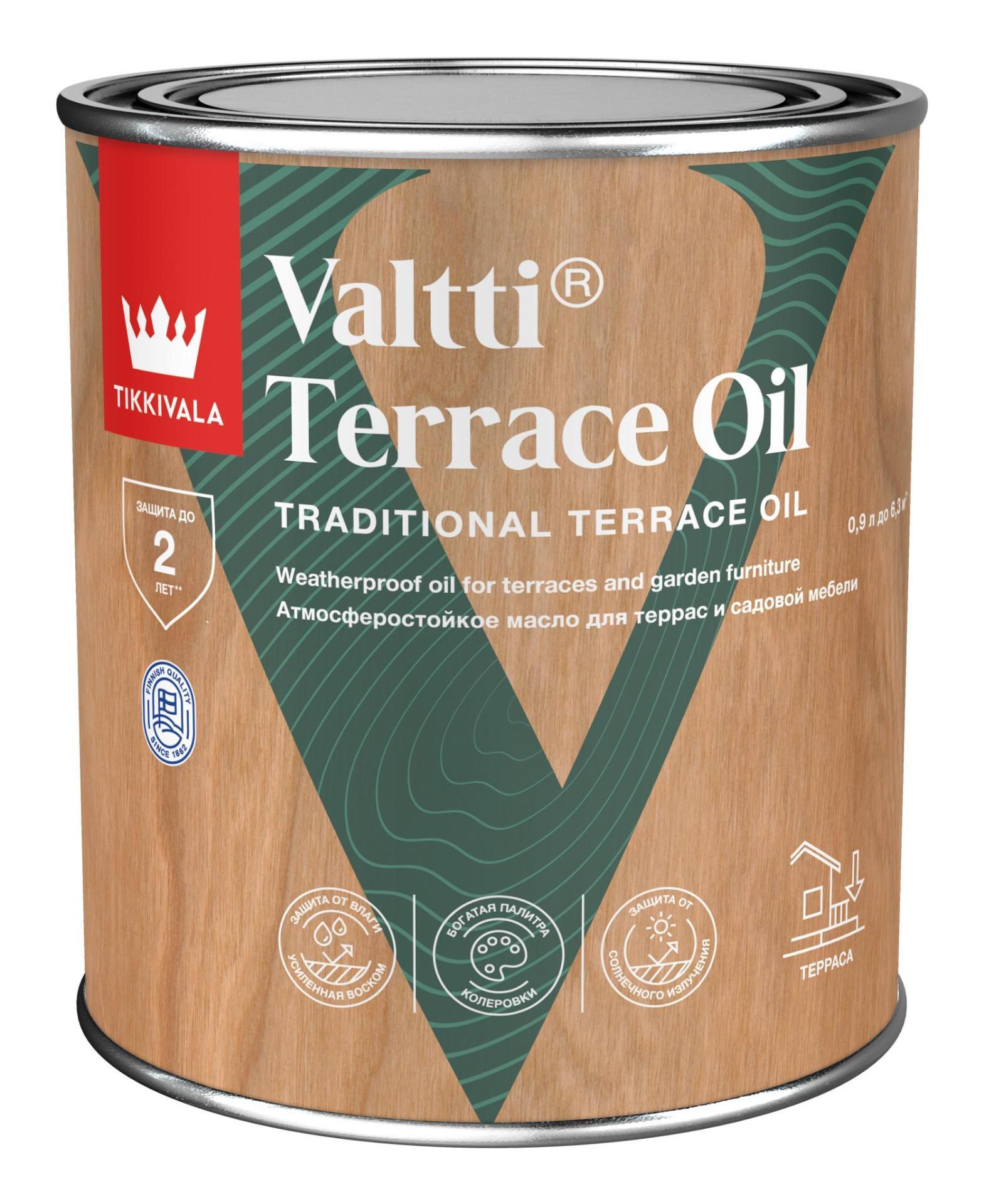 фото Масло для террас Valtti Terrace Oil EC 0,9л Tikkurila