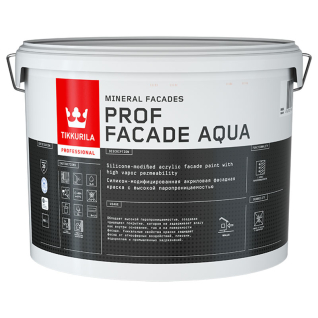 фото Краска фасадная Prof Facade Aqua 9,0л MRА гл/матTikkurila