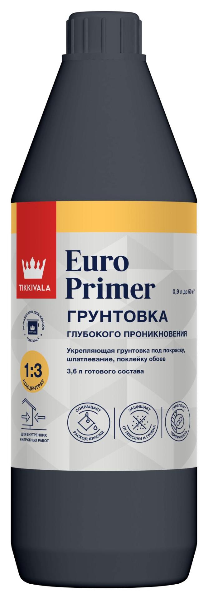 фото Грунтовка Euro Primer 0,9л Tikkurila