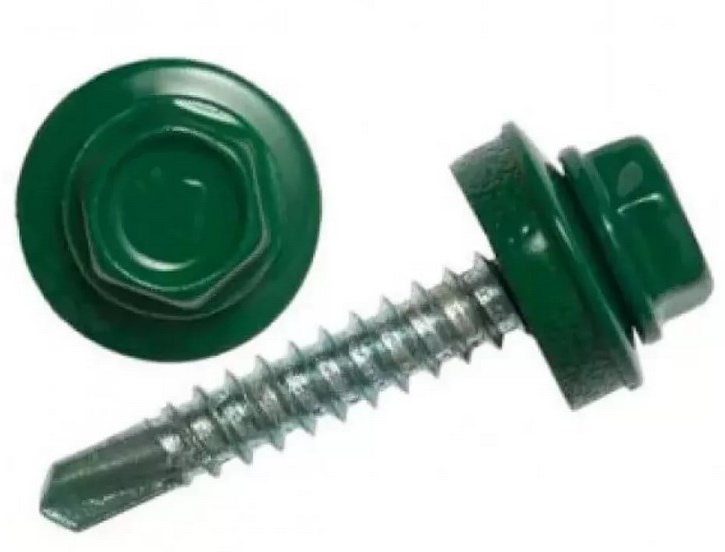 фото Саморез кровельный 4,8*51(50) зеленый мох 