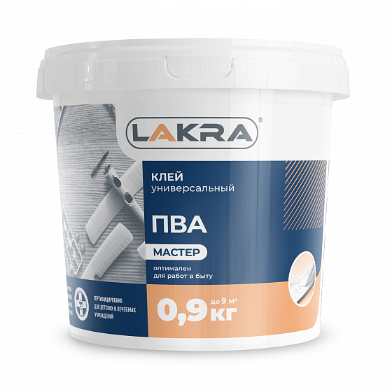 фото Клей ПВА универсальный Мастер 0,9кг Лакра/12
