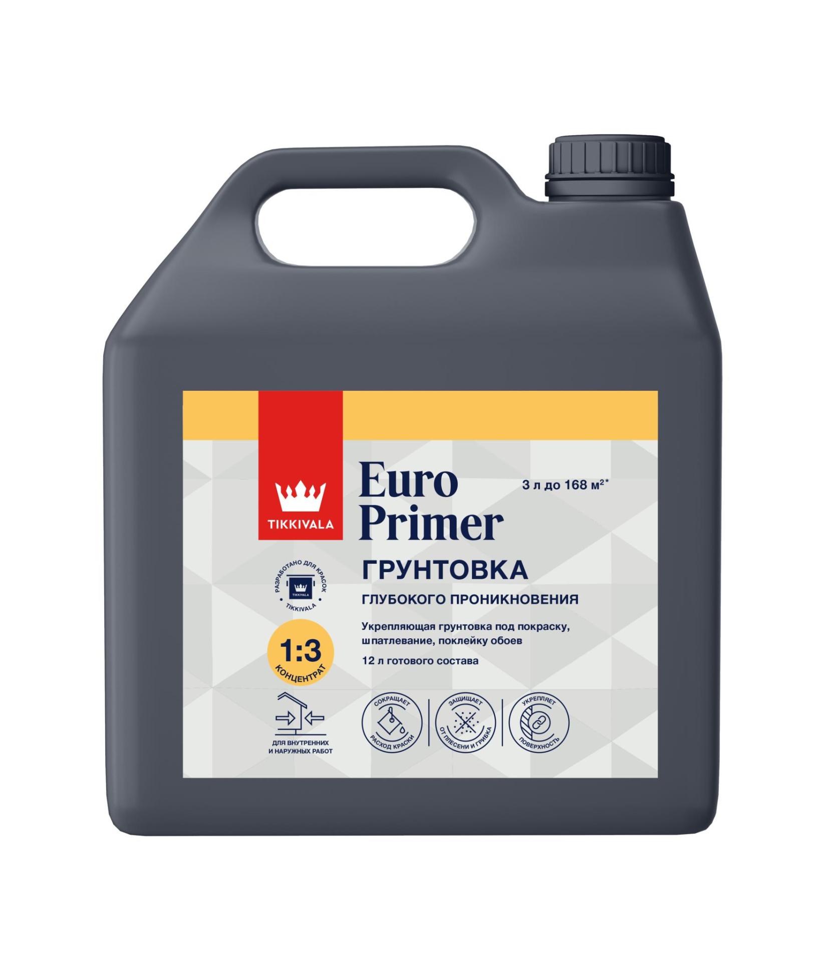 фото Грунтовка Euro Primer 3л Tikkurila