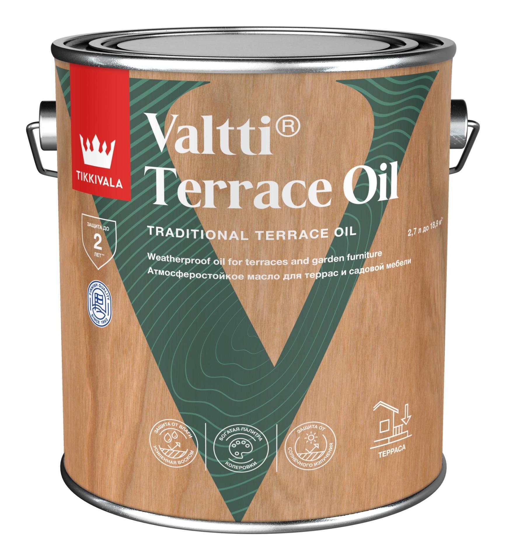 фото Масло для террас Valtti Terrace Oil EC 2,7л Tikkurila